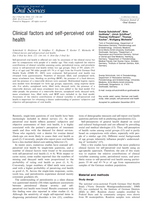 Clinical factors and self-perceived oral health