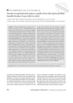 Trends in periodontal status: results from the German Oral Health studies from 2005 to 2023