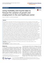 Using morbidity and income data to forecast the variation of growth and employment in the oral healthcare sector