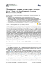 Oral Symptoms and Oral Health-Related Quality of Life in People with Rare Diseases in Germany